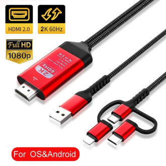 Příslušenství pro mobily - MHL kabel HDTV na propojení telefonu do HDMI iOS Android