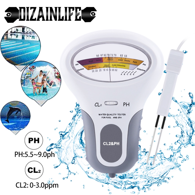 Bazénový analogový tester pH Chlor (pH a CL2) + dárek Stylus pro kapacitní displeje zdarma