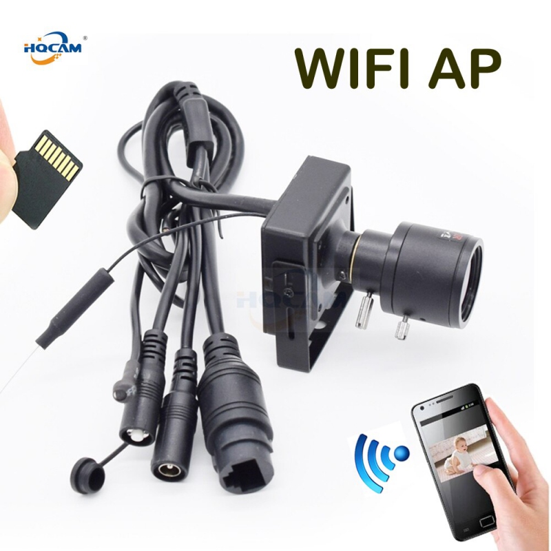 WIFI IP mini kamera HQCAM s manuálním objektivem a mikrofonem + dárek Stylus pro kapacitní displeje zdarma